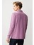 Erkek Polo Yaka Uzun Kollu Sweatshirt Lila 3