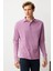 Erkek Polo Yaka Uzun Kollu Sweatshirt Lila 2