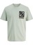 Systematic Crew Neck Erkek Gri Yuvarlak Yaka Tişört 1