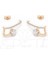 Zirkon Taşlı Rose Gold Renk Küpe 1