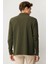 Erkek Polo Yaka Sweatshirt Haki 3