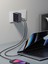 100WHIZLI Şarj Adaptörü 3x Usb-C + 1x Usb-A Çoklu Port | Laptop & Telefon Uyumlu | Pd Power Delivery 2