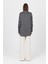 Siyah Puantiye Desen Oversize Saten Gömlek 9411 5