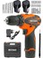 Germany Technology 36 V Metal Şanzıman Çift Akülü Şarjlı Vidalama Matkap + 24 Parça Set 2