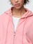 Kadın Pembe Heavyweight Fransız Havlu Kumaş Sweatshirt 2
