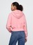Kadın Pembe Heavyweight Fransız Havlu Kumaş Sweatshirt 3