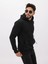 Kırmızı Şardonlu Içi Polarlı Casual Erkek Kapüşonlu Sweatshirt 3