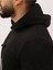 Kırmızı Şardonlu Içi Polarlı Casual Erkek Kapüşonlu Sweatshirt 5