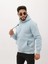 Kırmızı Şardonlu Içi Polarlı Casual Erkek Kapüşonlu Sweatshirt 3