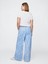 Kadın Açık Mavi Mid Rise Ultrasoft Baggy Jean Pantolon 3