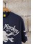 Grease Monkey Motorcycle Unisex Lacivert Oversize Tişört 4