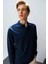 Erkek Polo Yaka Sweatshirt Lacivert 2