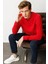 Erkek Polo Yaka Sweatshirt Kırmızı 2