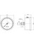0-10 Bar 63 mm Arkadan Bağlantılı Gliserinli Manometre G 1/4 Inç 2