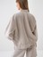Kadın Naturel Oversize Keten Ceket 5