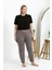 Kadın Pamuklu Büyük Beden Alt Pijama 27559 Vizon 1