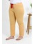 Modaserdem Akbeniz Kadın Pamuklu Büyük Beden Alt Pijama 27559 Sarı 4
