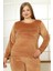 Modaserdem Mdsrdm Büyük Beden Kadın Kadife Pijama Takım 9074 2