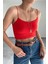 Kadın Mila Lastik Askılı Basic Crop Body Esnek Fit, Yazlık Şıklık 1