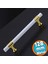 Mobilya Mutfak Dolabı Çekmece Dolap Kulpları Kapak Kulpu Kulbu Beyaz Altın 128 mm Metal KULP12.8 cm 1