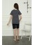 Modaserdem Mdsrdm Kız Çocuk Penye Şortlu Pijama Takım 20407 4