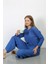Modaserdem Mdsrdm Kadın Bürümcük Kumaş Pijama Takım Saks 4233 1