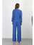 Modaserdem Mdsrdm Kadın Bürümcük Kumaş Pijama Takım Saks 4233 4