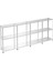 3 Katlı 4'lü Galvaniz Çelik Raf - Depo, Arşiv, Kiler, Dosya, Market Rafı - 31x93 cm-200 cm-0.70 mm 1