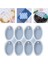 Epoksi Çoklu Silikon Kalıp Anahtarlık Oval Delikli Kolye Küpe Kalıbı 5x3 cm 8'li 1