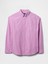 Erkek Mor Desenli Oxford Big Gömlek 2