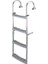 Foldable Ladder,ınox 316,2+2 STEPS,180⁰ 1