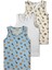 %95 Pamuklu Erkek Çocuk Atlet Boxer 3lü Set 2