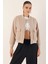 0688 Çift Cepli Bomber Ceket - Bej 1