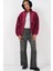 5194 Peluş Mont Ceket - Mürdüm 4