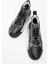 Erkek Kalın Taban Bağcıklı Yarım Bilek Sneaker Gerçek Deri 4
