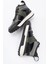 Erkek Kalın Taban Bağcıklı Yarım Bilek Sneaker Gerçek Deri 5