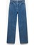 x Sima Tarkan - Pamuklu Düz Uzun Paça Normal Bel Jean Pantolon - Straight Fit Jean 5SAL40207MD 4