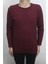 Fistan Store Erkek Bordo Düz Spor Kesim Normal Kalıp Bisiklet Yaka Uzun Kollu Body 1