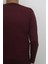 Fistan Store Erkek Bordo Düz Spor Kesim Normal Kalıp Bisiklet Yaka Uzun Kollu Body 4