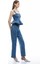 x Sima Tarkan - Pamuklu Düz Uzun Paça Normal Bel Jean Pantolon - Straight Fit Jean 5SAL40207MD 3