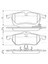 Fren Balatası Seti; Ön Opel Astra 2.0 Dt Caravan 2/1998 - 8/2000 60 Kw T98 2