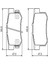 Fren Balatası Seti; Arka Honda Civic 1.8 Sedan 10/2008 - 12/2011 103 Kw Fd 2