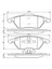 Fren Balatası Seti; Ön Peugeot 307 cc 2.0i Sport 6/2005 - 3/2009 130 Kw T6 2