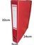Arşiv Kutusu ve Arşiv Klasörü Set 42X35*30 ve 24X5X32 7ADET Set Kırmızı Klasör Kutusu Plastik 2