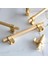 Mobilya Çekmece Mutfak Dolabı Dolap Kulpları Kulbu Altın Gold Metal Kulp 128 mm Tırtıklı Desen 5