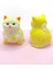 Kedi Süslü Squishy Kedi Taba Sukuşi Tüylü Yumuşacık 8 cm - Sarı 4