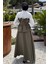 Ön Tokalı Gömlek Garnili Bluz Etek Tesettür Ikili Takım P-00017077 5