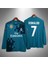 R.e.a.l M.a.d.r.i.d 2017/18 Sezonu Cristiano Ronaldo Deplasman Turkuaz Yetişkin Uzun Kol Forma 1