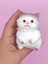 Kedi Süslü Squishy Kedi Taba Sukuşi Tüylü Yumuşacık 8 cm - Kahverengi 3