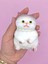 Kedi Süslü Squishy Kedi Taba Sukuşi Tüylü Yumuşacık 8 cm - Kahverengi 4
